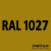 RAL 1027 uretánová auto farba lesklá alebo matná 1 liter + tužidlo + riedidlo (RAL1027 CURRY originálny odtieň uretánovej farby s lakom ( ČSN 5447 ))