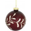 Chic Antique Sklenená vianočná ozdoba Cherry Glitter 8 cm