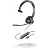 Poly Blackwire 3310 náhlavní souprava, USB-C/A adaptér, mono 8X215AA