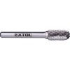 Extol Industrial fréza karbidová, válcová s kulovým čelem, pr.10x20mm/stopka 6mm,sek střední (double-cut) 8703724