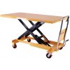 Manutan Mobilný hydraulický zdvíhací stôl, do 500 kg, doska 160 x 81 cm