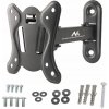Maclean MC-416 TV Monitor Wall Mount 13 -32 30kg Tilt Rotate max. VESA 100x100 Black Powder Coating LED OLED LCD Universal Bracket Holder