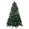 Stromček MagicHome Vianoce Albero, jedľa, zasnežené konce, so šiškami, 200 cm