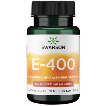 Swanson Vitamín E 400 iu 60 kapsúl