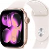 Smart hodinky Apple Watch 11 GPS 42mm Ružovo-zlaté, športový remienok M/L