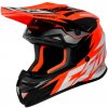Motokrosová prilba Cassida Cross Cup Two čierno-bielo-šedo-fluo oranžová Veľkosť: XS