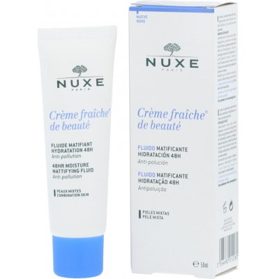 Nuxe Creme Fraiche de Beauté hydratačná a ochranná starostlivosť 48h zmiešaná a citlivá pleť 50 ml