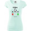 Futbal volá - Dámske tričko Pure - 2XL ( Frost )
