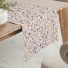 Biante Bavlnený behúň na stôl Sandra SA-720 Oranžovo-hnedo-béžové drobné kvietky na smotanovom 35x120 cm