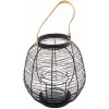 Kovový lampáš Wire čierna, 20,5 x 25 cm