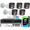 Súprava na monitoring IP 4Mpx 5 kamier IPCAM-B4-30DL, Hybrid Light, Nahrávač 8ch s PoE, MD 2.0 - HiLook by Hikvision