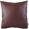 EMI Vankúš hnedý ekokoža 40x40