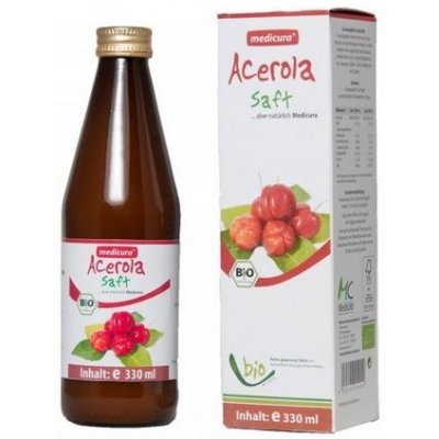 Acerola 100% prírodná šťava BIO 330 ml