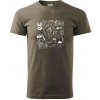 Veselá zubárka - Klasické pánske tričko vyššej gramáže - 4XL ( Army )