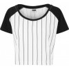 Ladies Cropped Baseball Tee M