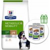 Hill's Prescription Diet Metabolic + Mobility Regulácia hmotnosti pre psov 12 kg + 4 konzervy ZADARMO