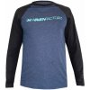 HAVEN Cyklistický dres s dlhým rukávom letný - FACTORY TRAIL - čierna/modrá 3XL