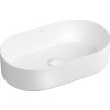 Oltens Lom Thin umývadlo 52x30 cm oválny pultové umývadlo biela 40328000