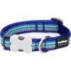 Obojok RD 12 mm x 20-32 cm - Horizontal Stripes Navy