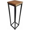 TZB Květinový stojan Loft Arben 60 cm černý/dub