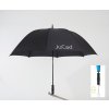 Jucad Telescopic Umbrella čierná