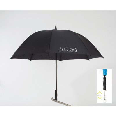 Jucad Telescopic Umbrella čierná