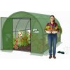Garden Line ZÁHRADNÝ FÓLIOVÝ TUNEL 3 SEGMENTOVÝ 3 x 2 x 2 M ZELENÝ SO ZÁVESNÝMI DVERAMI *3941
