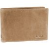 Pánska kožená peňaženka s chlopňou Bugatti Volo small svetlohnedá