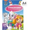 Maľovanky JM A4 so samolepkami Labková patrola