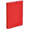 Doska s gumičkou, 30 mm, PP, A4, VIQUEL Coolbox, priehľadná červená