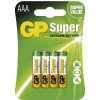 Alkalická baterie GP 1,5V AAA 4 ks