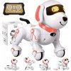 INTERAKTÍVNY ROBOT PES DIAĽKOVO OVLÁDANÝ HLASOM PILOT PRÍKAZY ZVUK