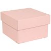 Darčeková krabička s vekom 150x150x100 mm, ružová