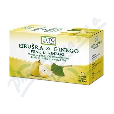 Ovocno-bylinný čaj Hruška +Ginkgo 20x2g Fytopharma