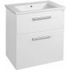 Aqualine Aqualine, VEGA umývadlová skrinka 62x72,6x43,8 cm, 2xzásuvka, biela, VG063