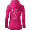 Barová chémia - pivo - Mikina dámska trendy zipper s kapucňou - 2XL ( Purpurová )