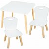 Ricokids RC-848 Detský stôl s dvoma stoličkami, biely