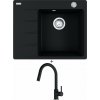 Franke CNG 611-62 TL/7 onyx s excentrom + Franke FC 6051.071 LINA onyx