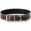 Kožený obojok JK Classic pre psov, 2,5×55 cm, hnedý