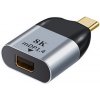 AppleMix Adaptér USB-C na Mini Displayport pre Apple MacBook / iMac - 4k - sivý