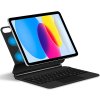 AppleMix Bluetooth klávesnica + puzdro pre iPad (2025) / 10.9 (2022) - magnetické uchytenie - syntetická koža - čierna