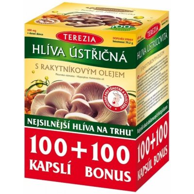 Terezia Company Hliva ustricová s rakytníkovým olejom 100 + 100 kapsúl