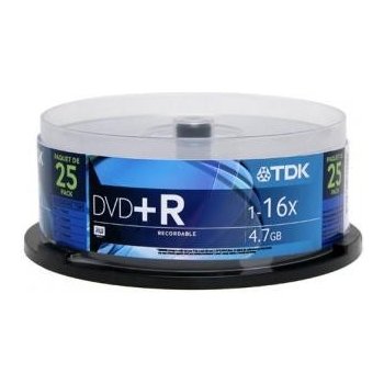 TDK DVD+R 4,7GB 16x, 25ks od 7,34 € - Heureka.sk