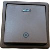 Tlačidlo ABB Classic 3553-91289 H3 , radenie 1/0S, s tleji, hnedá