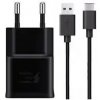 EP-TA200EBE + EP-DR140ABE Samsung Type C Cestovní nabíječka Black (OOB Bulk)