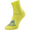 Unisex enduro ponožky Silvini Orino neónovo žltá/modrá 45-47