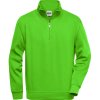 James & Nicholson Mikina JN 831 s 1/2 zipem COT02083104203-lime green L Zelená lime