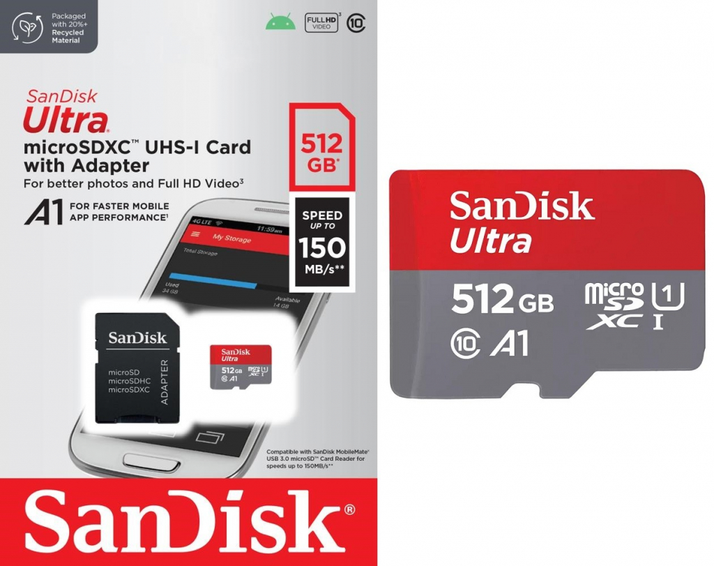 SanDisk SDXC UHS-I U1 2GB SDSQUAC-512G-GN6MA