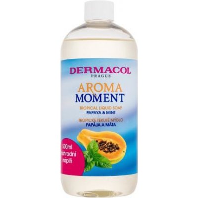 Dermacol Aroma Moment Papaya & Mint Tropical Liquid Soap 500 ml osviežujúce tekuté mydlo na ruky unisex