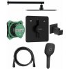 Hansgrohe DuoTurn Q - čierny sprchový podomietkový set
